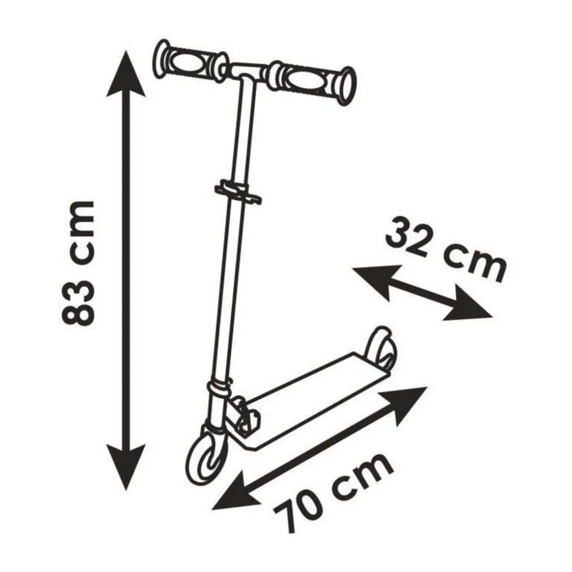 Smoby - Patinette Gabby et la Maison Magique - 2 roues - Pliables -