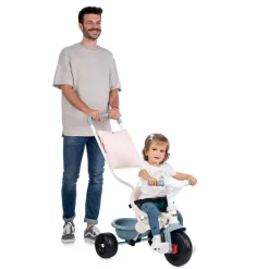 SMOBY Tricycle enfant évolutif Be Fun Confort - Structure métal - Bleu