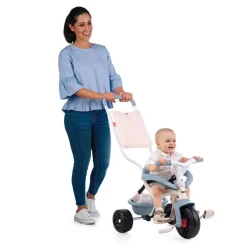 SMOBY Tricycle enfant évolutif Be Fun Confort - Structure métal - Bleu