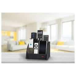 Socle de rangement pour télécommandes noir