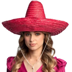 Sombrero Puebla rouge - Adulte