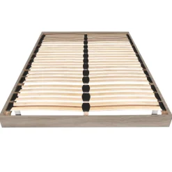 Sommier cadre à lattes sur pieds 160x200 cm 2x26 lattes ASCQ