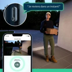 Sonnette connectée sans fil 2K + carillon