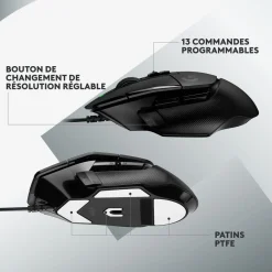 Souris G502 X - Noir