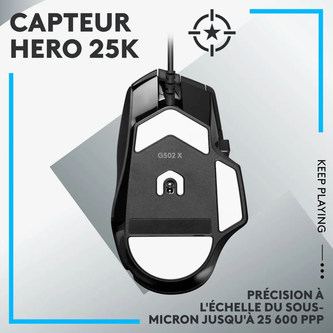 Souris G502 X - Noir