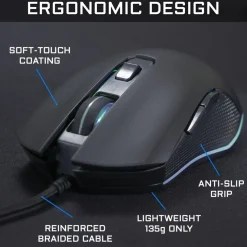 Souris Gamer Filaire KULT-HELIUM