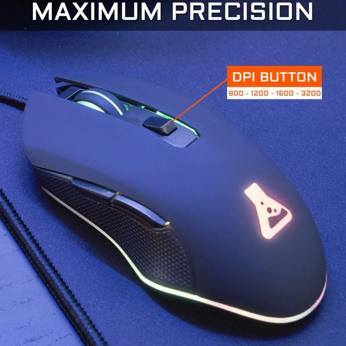 Souris Gamer Filaire KULT-HELIUM