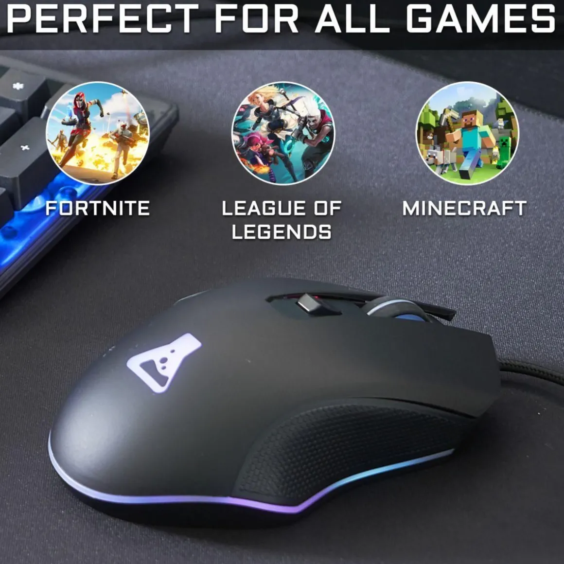 Souris Gamer Filaire KULT-HELIUM