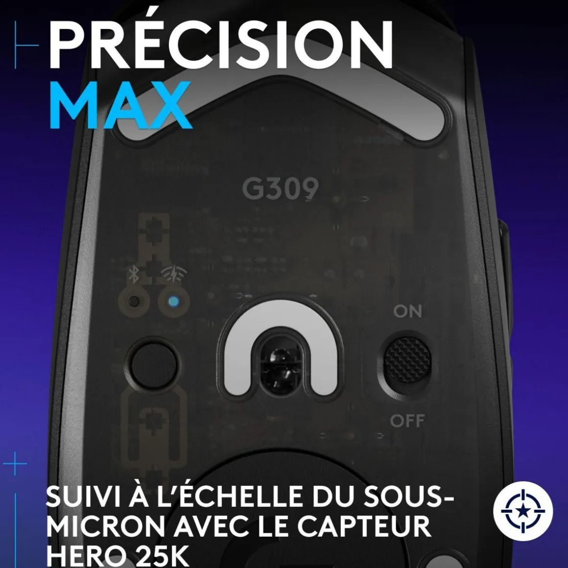 Souris Gamer Sans Fil G309 Lightspeed Noir