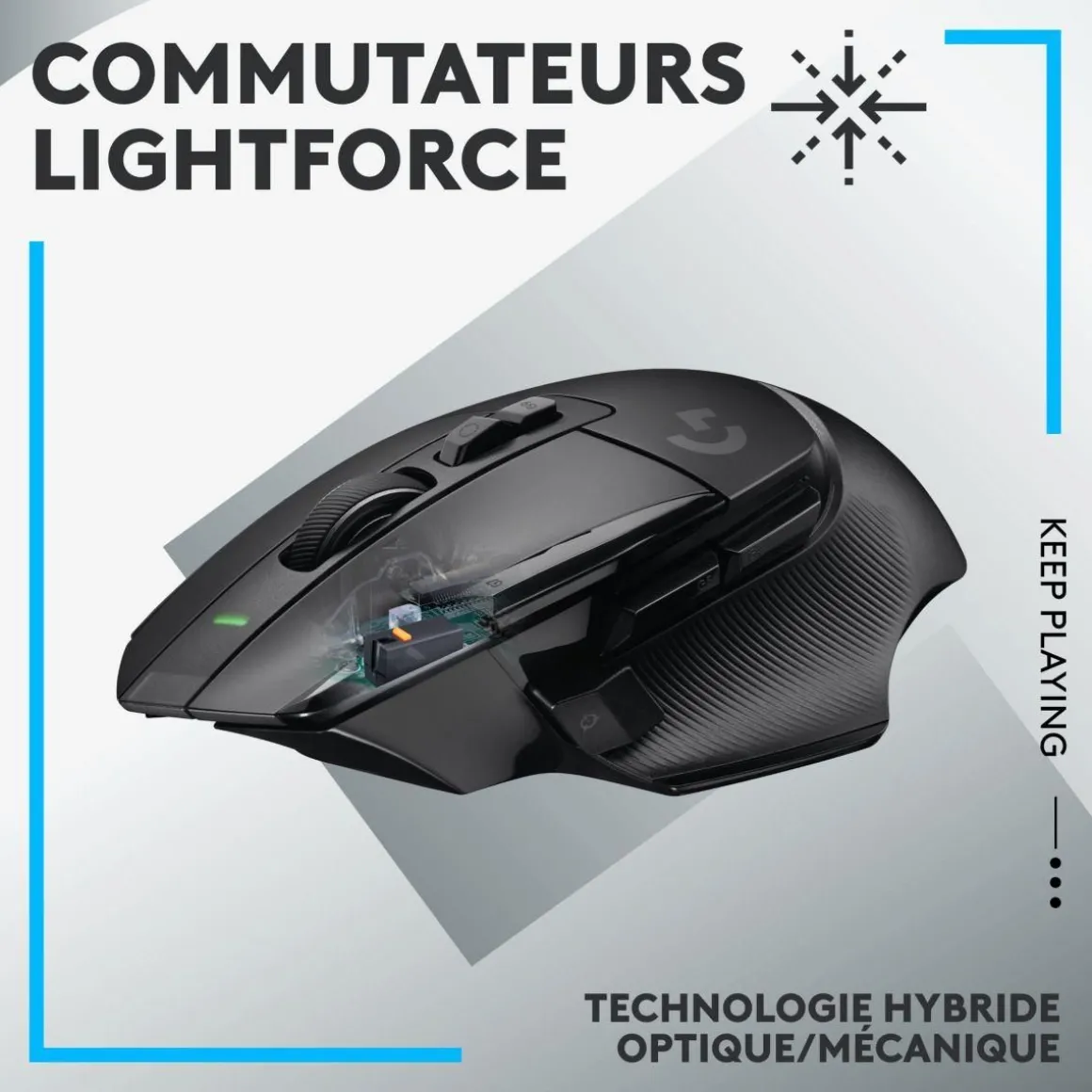 Souris Gamer Sans Fil G502 X Lightspeed Noir