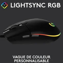 Souris Gaming G203 LIGHTSYNC Filaire RVB