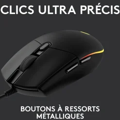 Souris Gaming G203 LIGHTSYNC Filaire RVB
