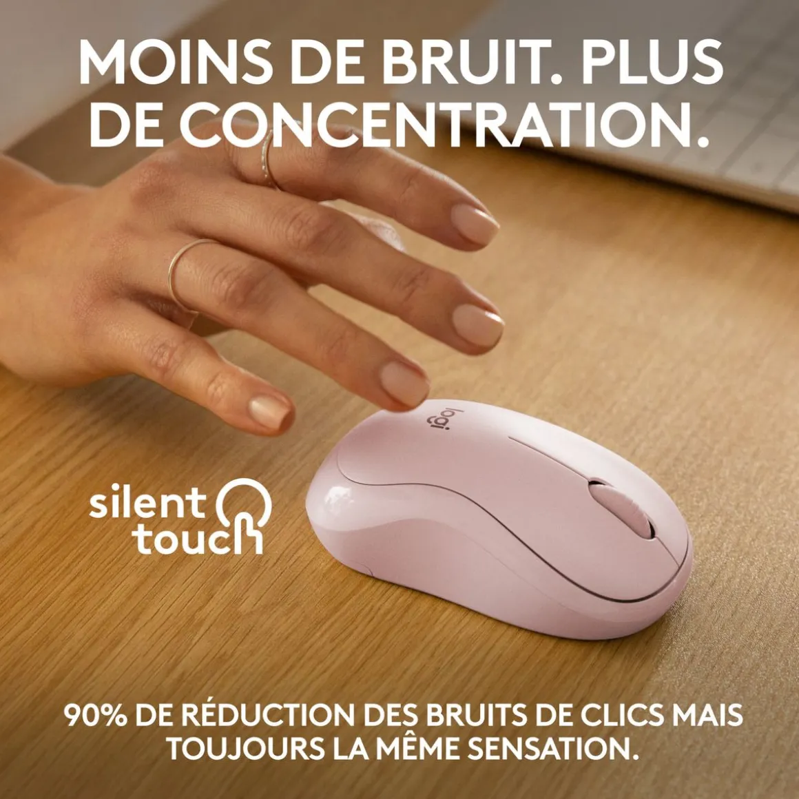 Souris sans fil Bluetooth M240 - Rose