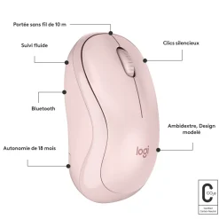 Souris sans fil Bluetooth M240 - Rose