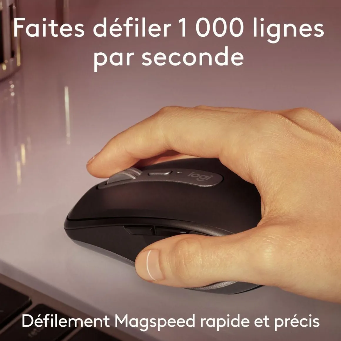 Souris sans fil rechargeable MX Anywhere 3S for Mac Gris Sideral