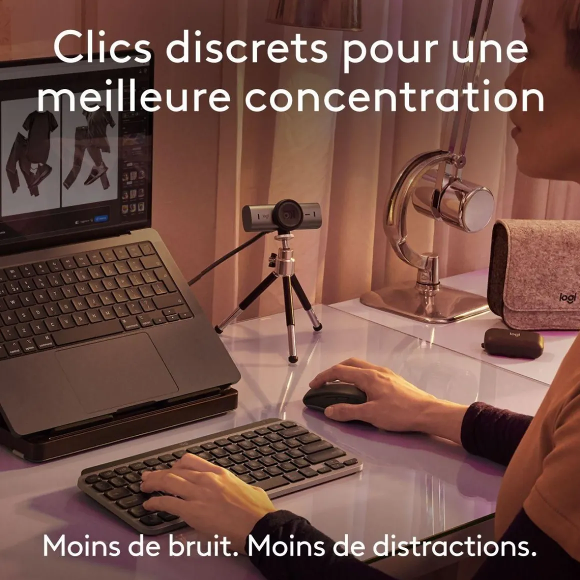 Souris sans fil rechargeable MX Anywhere 3S for Mac Gris Sideral