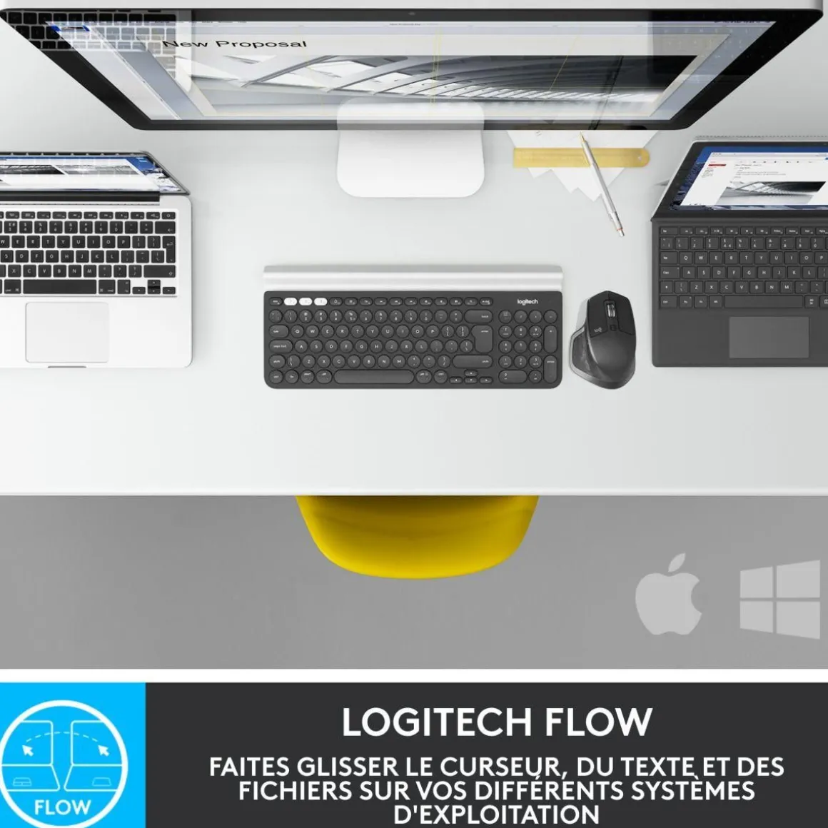 Souris sans fil rechargeable MX Master 2S Graphite