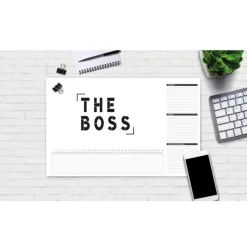 Sous Main en Papier The Boss 50cm Blanc & Noir