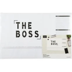 Sous Main en Papier The Boss 50cm Blanc & Noir