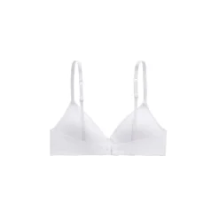 Soutien-gorge triangle à coques sans armatures blanc Veliana
