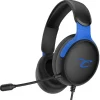 Spectra casque gaming pour PS5 PS4 PC Xbox, HP 40 mm, micro inclinable, réglage volume, noir et bleu