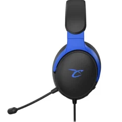 Spectra casque gaming pour PS5 PS4 PC Xbox, HP 40 mm, micro inclinable, réglage volume, noir et bleu