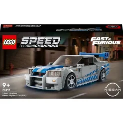 Speed Champion 76917 Nissan Skyline GT-R 2 Fast 2 Furious, Kit de Construction, Maquette de Voiture de Course, avec Minifigurine Brian O'Conner