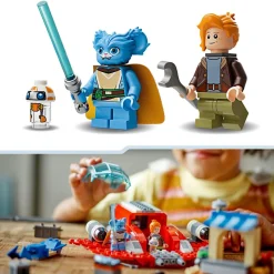 Star Wars 75384 Le Crimson Firehawk, Jouet de Construction avec Speeder Bike et Minifigurines