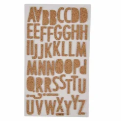 Stickers Alphabet Liège 12x16cm Naturel