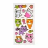 Stickers Effet 3D Chatons 21cm Multicolore
