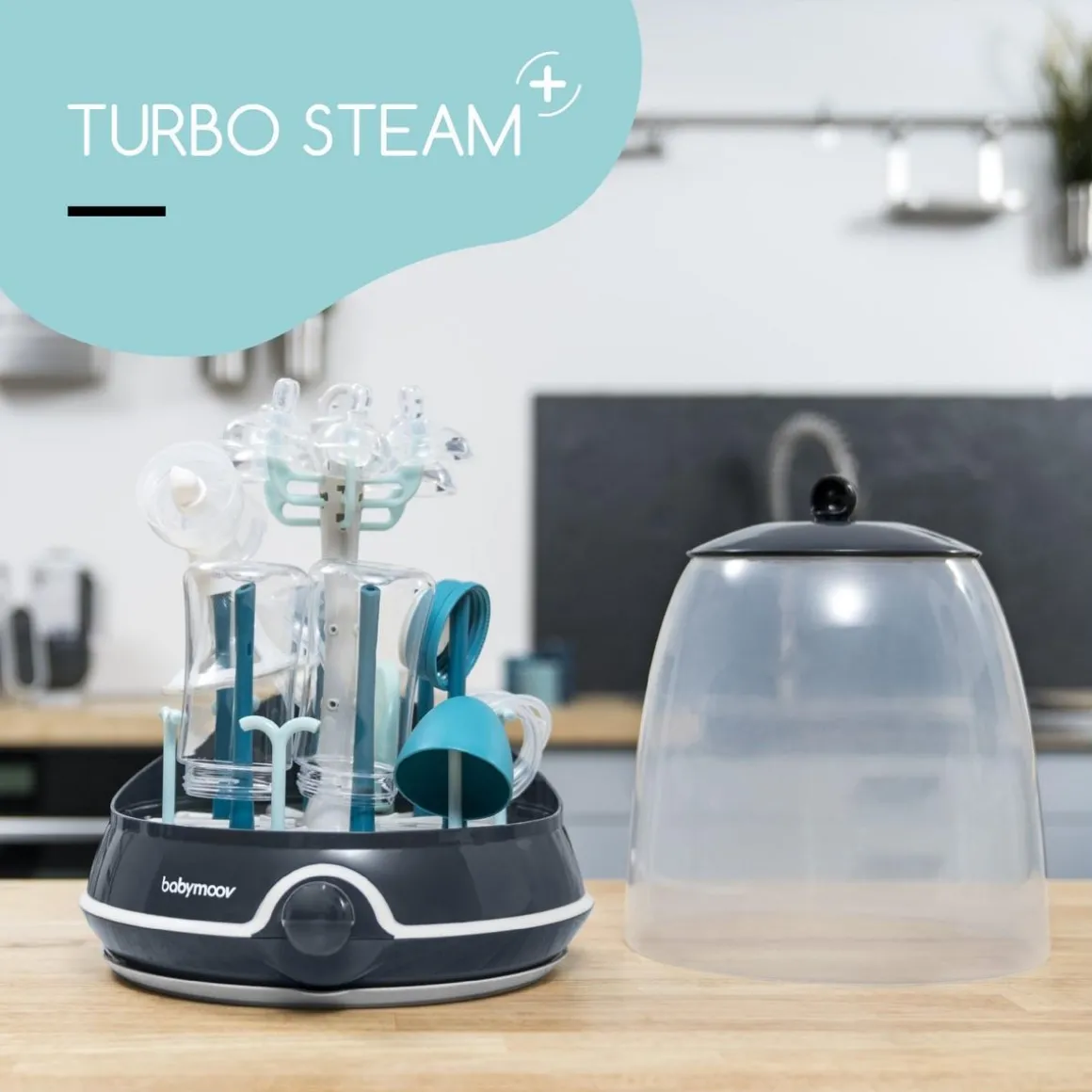 Stérilisateur 2 en 1 pour enfant Turbo Steam Plus Babymoov - Biberons & Accessoires - Universel