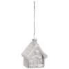 Sujet de Noël Chalet Souffle Polaire 6cm Blanc