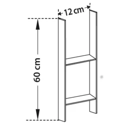 Support en H pour fixation carport - Poteaux 12x12cm