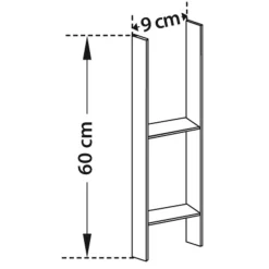 Support en H pour fixation carport - Poteau 9x9cm