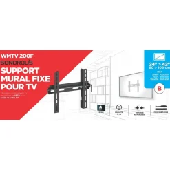 Support mural TV 24 a 42 pouces - WMTV 200F