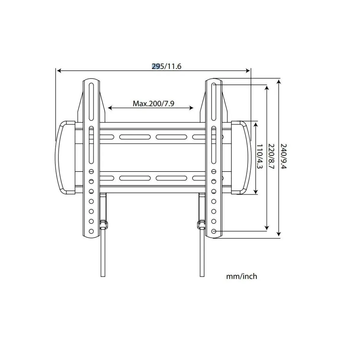 Support mural TV Fixe TV 13-32''