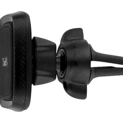 Support smartphone pour grille d'aération carbone noir