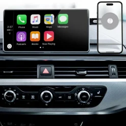 Support smartphone Voiture tableau de bord aimanté noir