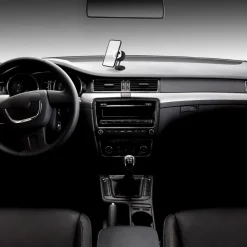 Support smartphone Voiture tableau de bord aimanté noir