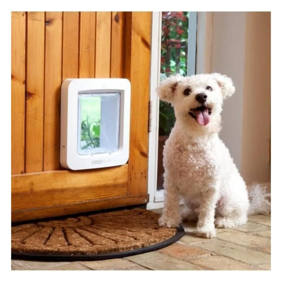 SUREFLAP Grande chatiere a puce electronique blanc