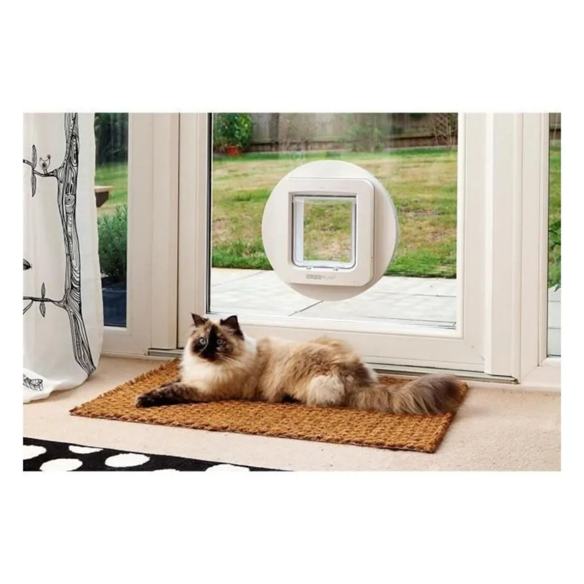 SUREFLAP Grande chatiere a puce electronique blanc