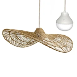 Suspension nomade MARBELLA NOMAD Bois Jute H14CM