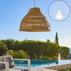 Suspension nomade MERIDA NOMAD Bois Herbe marine H34CM