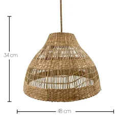 Suspension nomade MERIDA NOMAD Bois Herbe marine H34CM