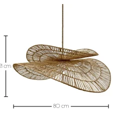 Suspension nomade SOLARA NOMAD Bois Jute H21CM