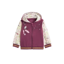 Sweat à capuche zippé bébé en molleton Mila