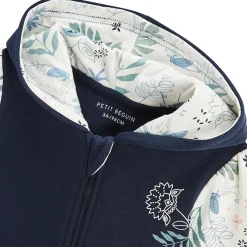 Sweat à capuche zippé enfant en molleton Belle de Nuit