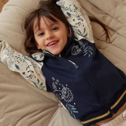 Sweat à capuche zippé enfant en molleton Belle de Nuit