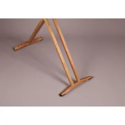 Table à repasser en bois NUBAR 130x47 H92cm housse 100% cotton avec repose fer et repose centrale vapeur