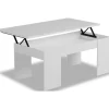 Table basse Diana - 102 x 50 x 43 cm - Blanc